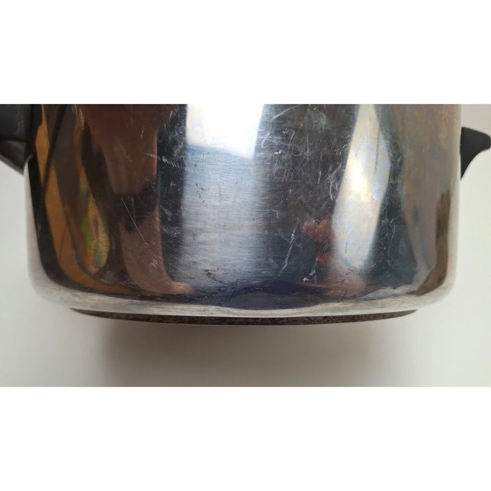 Revere Ware 4 1/2 Qt Stainless Steel Tri-Ply Disc Bottom Stock Pot  18/10 No Lid